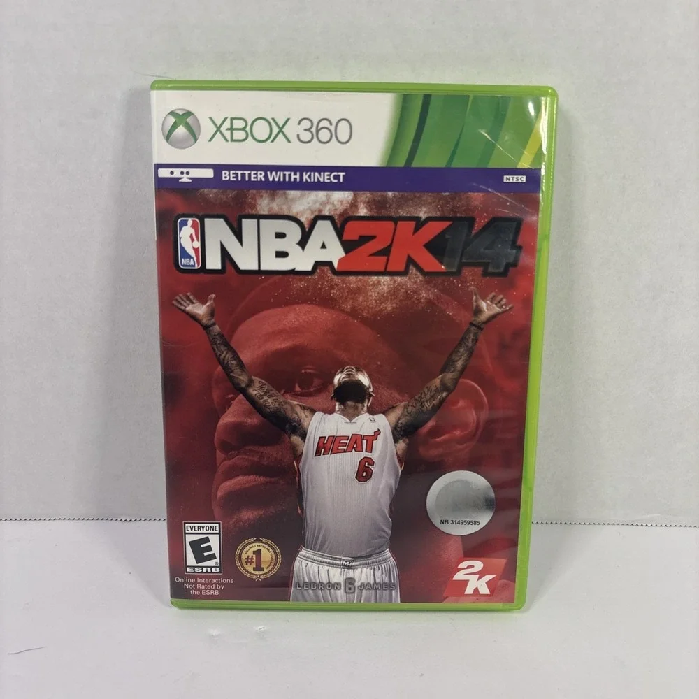 NBA 2K14 Xbox 360 Microsoft 2013 Basketball Video Game LeBron James Cover CIB